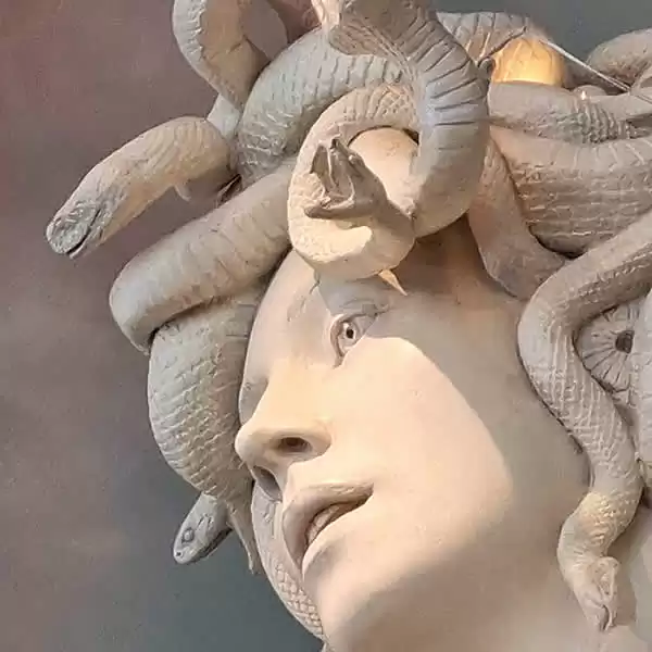 The head of the magnificent Medusa - Artist Damien Hirst